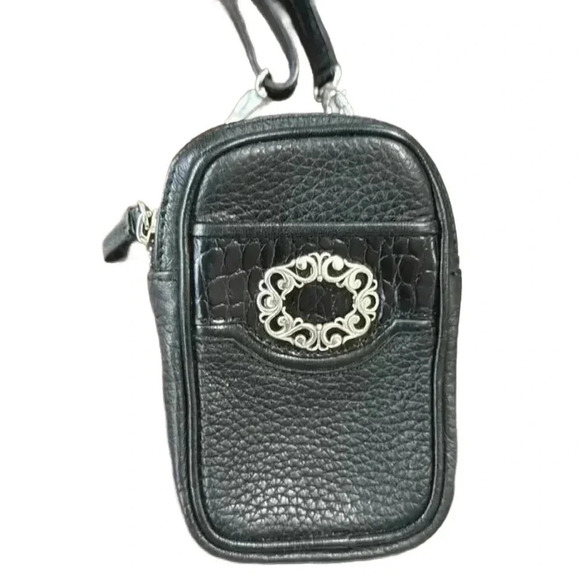 Brighton Handbags - Brighton Black Crossbody Bag with Silver Accent